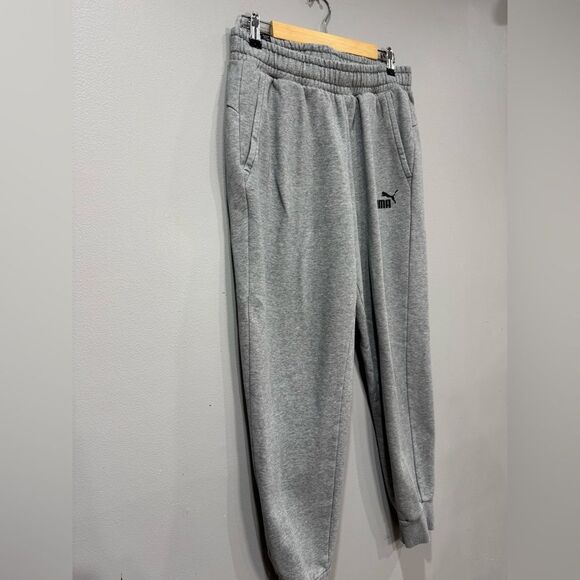 Gray Puma Elastic Waist Sweatpants Size L EUC - Picture 3 of 5